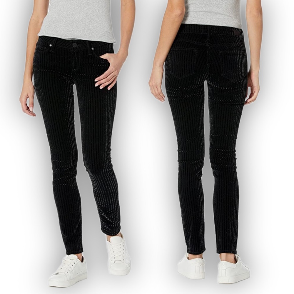 PAIGE Woman’s Verdugo Ultra Skinny Jeans with Velvet Stripping 🌟